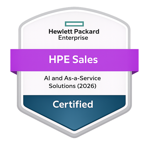HPE Sales Certified — AI and As-a-Service Solutions (2026)